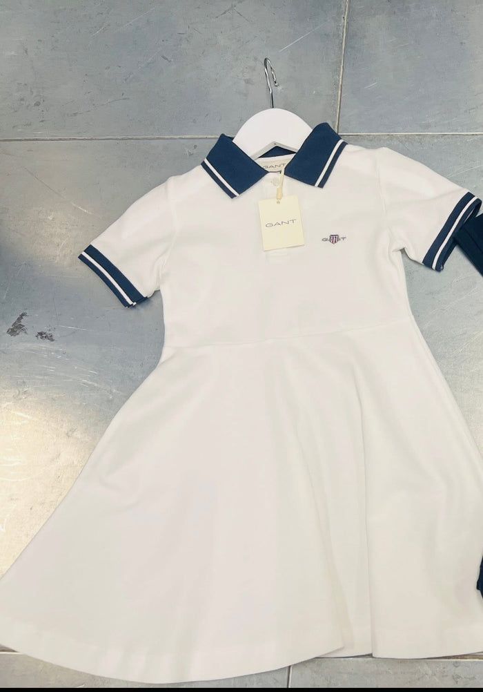 Baby Girls White Gant polo dress (arriving in 3 weeks)
