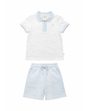 Load image into Gallery viewer, Boys Blue Caramelo Polo &amp; short set
