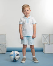 Load image into Gallery viewer, Boys Blue Caramelo Polo &amp; short set