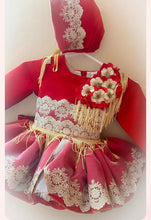 Load image into Gallery viewer, Ela AW25 Red&amp; gold Christmas 3 piece set
