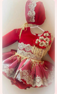 Ela AW25 Red& gold Christmas 3 piece set
