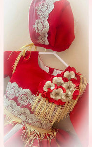 Ela AW25 Red& gold Christmas 3 piece set