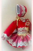 Load image into Gallery viewer, Ela AW25 Red&amp; gold Christmas 3 piece set