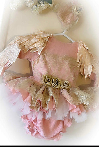 Ela Confection pink & gold 3 piece set