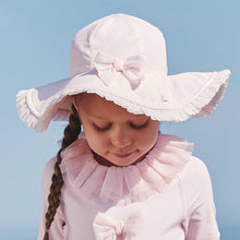 Load image into Gallery viewer, Caramelo SS26 pink tulle swim hat with bow