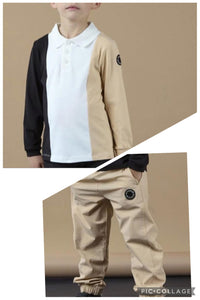 MS25616&MS25612 polo top & trouser set