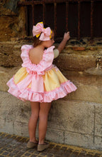 Load image into Gallery viewer, Ela Easter dress 3pieve set (dress, knickers &amp; bonnet/bow/ approx 6 week wait