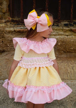 Load image into Gallery viewer, Ela Easter dress 3pieve set (dress, knickers &amp; bonnet/bow/ approx 6 week wait