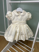 Load image into Gallery viewer, Cream satin Classic dress with bows