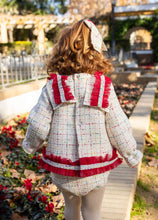 Load image into Gallery viewer, 7613 Red/Cream tweed Naxos baby dress