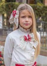 Load image into Gallery viewer, 7666,7646,7675 cream/ red 3  piece Naxos suit