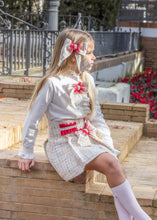 Load image into Gallery viewer, 7666,7646,7675 cream/ red 3  piece Naxos suit