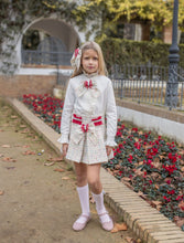 Load image into Gallery viewer, 7666,7646,7675 cream/ red 3  piece Naxos suit