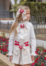 Load image into Gallery viewer, 7666,7646,7675 cream/ red 3  piece Naxos suit