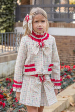 Load image into Gallery viewer, 7666,7646,7675 cream/ red 3  piece Naxos suit