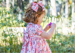 7625 Naxos floral smock dress