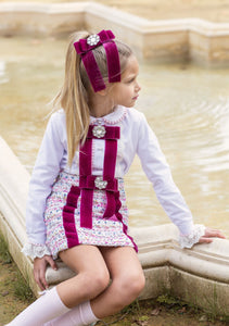 7660&7641 Girls skirt & blouse set
