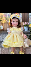 Load image into Gallery viewer, SS25 Lemon Organza &amp;smock dress (hairband sold separately)