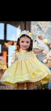 Load image into Gallery viewer, SS25 Lemon Organza &amp;smock dress (hairband sold separately)