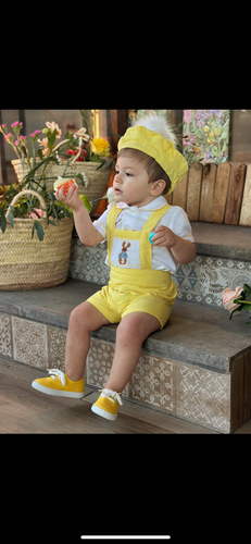 SS25 boys bunny smock hbar(hat sold separately