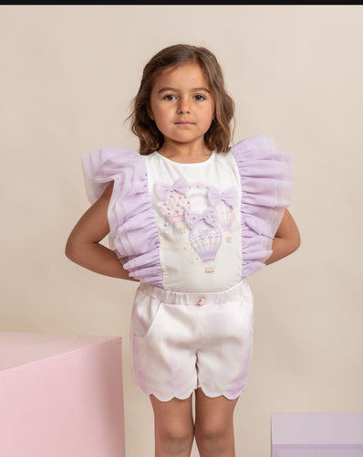 Caramelo Lilac short&top set