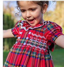 Load image into Gallery viewer, Naxos smock tartan dress