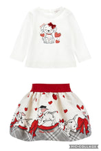 Load image into Gallery viewer, Monnalisa AW26 101 Dalmatian’s skirt &amp; top