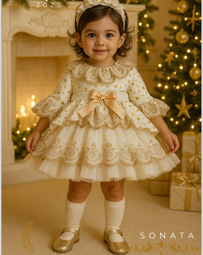 Sonata AW Golden starts dress NA25-01