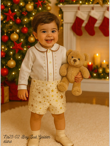 Sonata AW25 boys golden star shirt & shorts