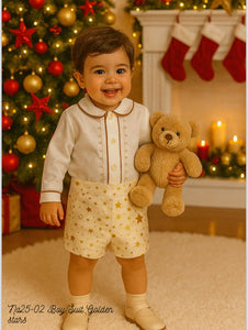 Sonata AW25 boys golden star shirt & shorts