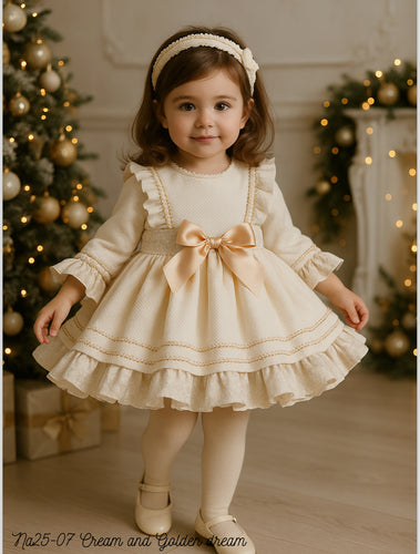 NA25-08 Sonata Cream& golden dress