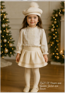 Sonata Cream skirt & blouse