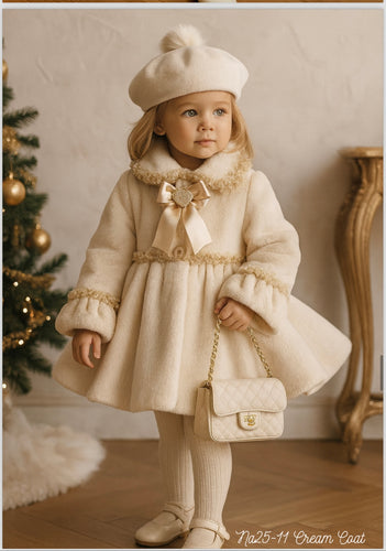 Sonata NA25-11 Cream fur coat( hat sold separately)