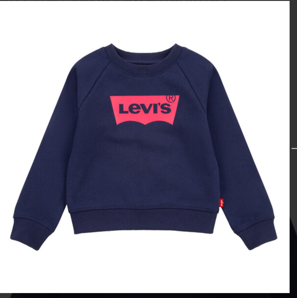 Levi’s Boys navy crewneck jumper / small sizes