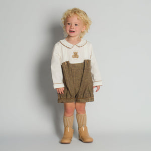 Boys Tweed Romper, coat & hat set - 2 week wait
