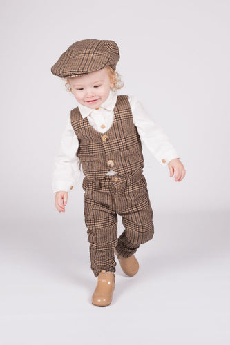Boys 5 piece tweed set (including hat) 2 week wait