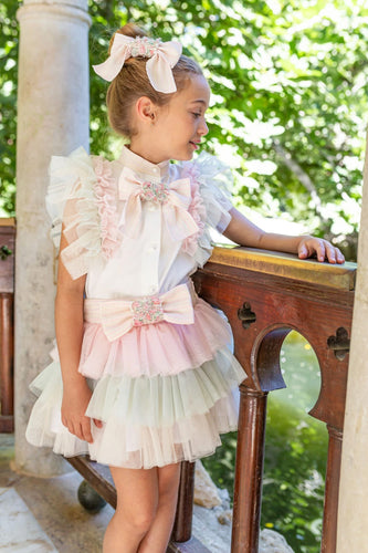 Naxos girls tutu skirt & blouse set