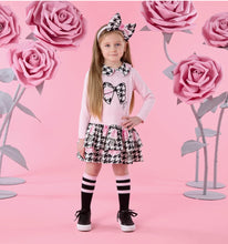 Load image into Gallery viewer, W261706 Adriana houndstooth drop waist dress