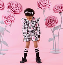 Load image into Gallery viewer, W261303 houndstooth print bomber