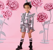 Load image into Gallery viewer, W261303 houndstooth print bomber