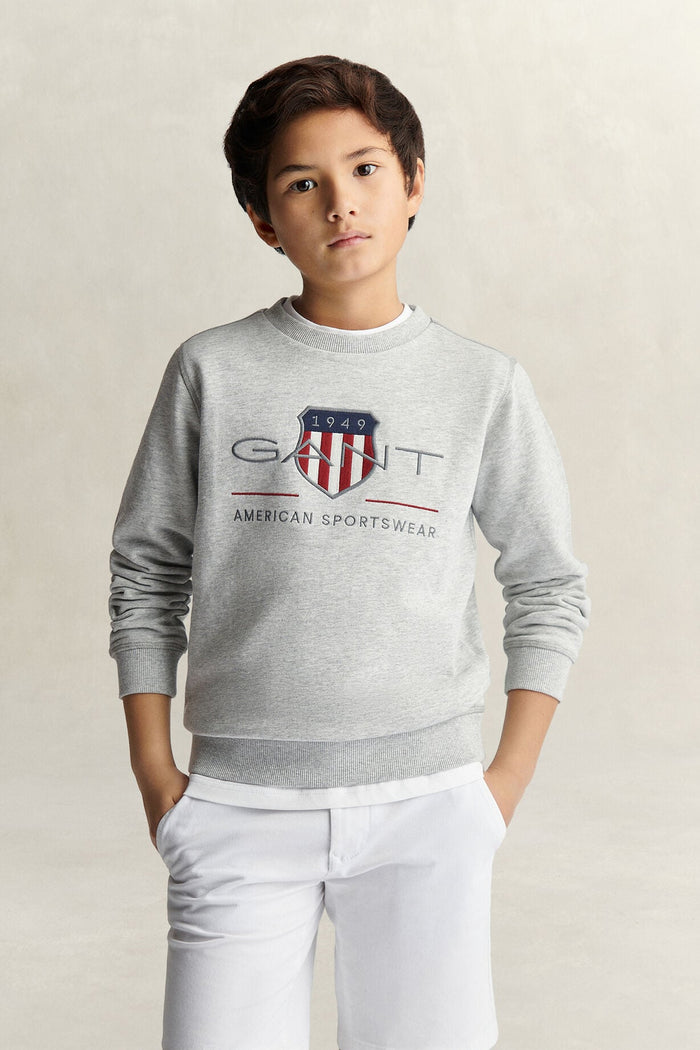 Boys Gant grey sweater