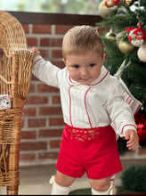 Load image into Gallery viewer, Sonata Boys red Christmas 2piece