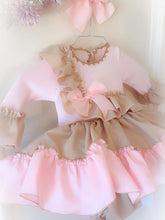 Load image into Gallery viewer, Ela AW25 pink with tan dress