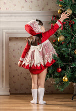 Load image into Gallery viewer, Abuela Tata Red Christmas Dress with bonnet &amp; pants