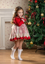 Load image into Gallery viewer, Abuela Tata Red Christmas dress with hairpiece