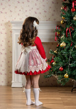 Load image into Gallery viewer, Abuela Tata Red Christmas dress with hairpiece