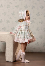 Load image into Gallery viewer, Abuela Tata pink&amp;grey cheque dress