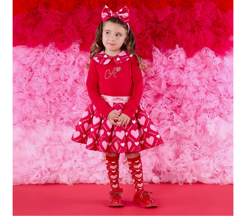 Adee Lara Heart print dress