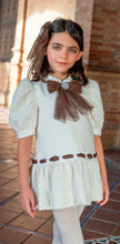 Load image into Gallery viewer, Naxos Cream and chocolate dress