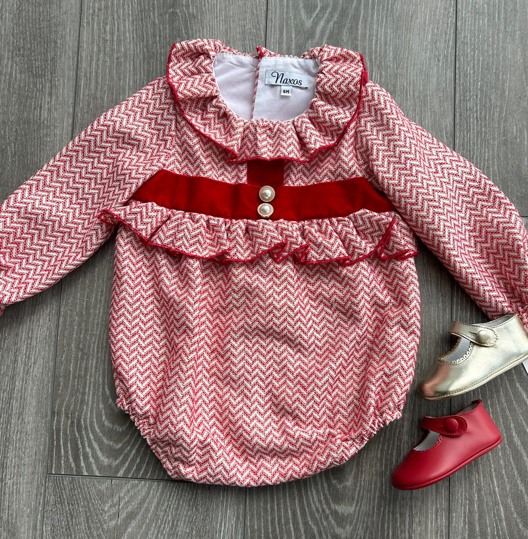 Red Chanel Romper